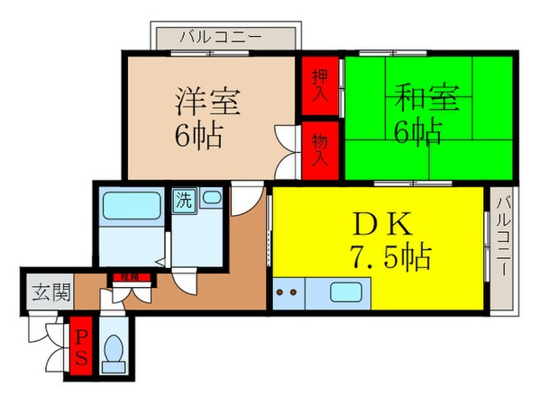 ヴィブレコートの物件間取画像